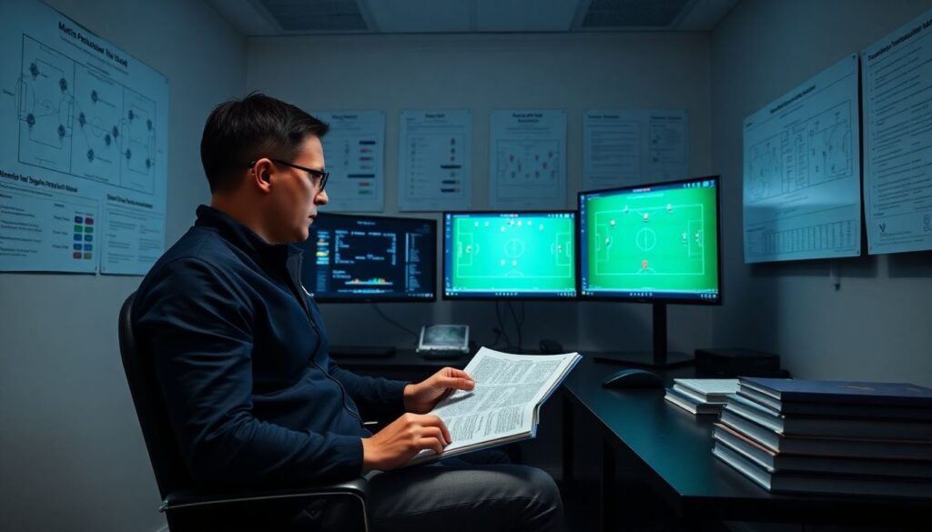 Интервью с тренерами о тактике и подготовке команд - иллюстрация