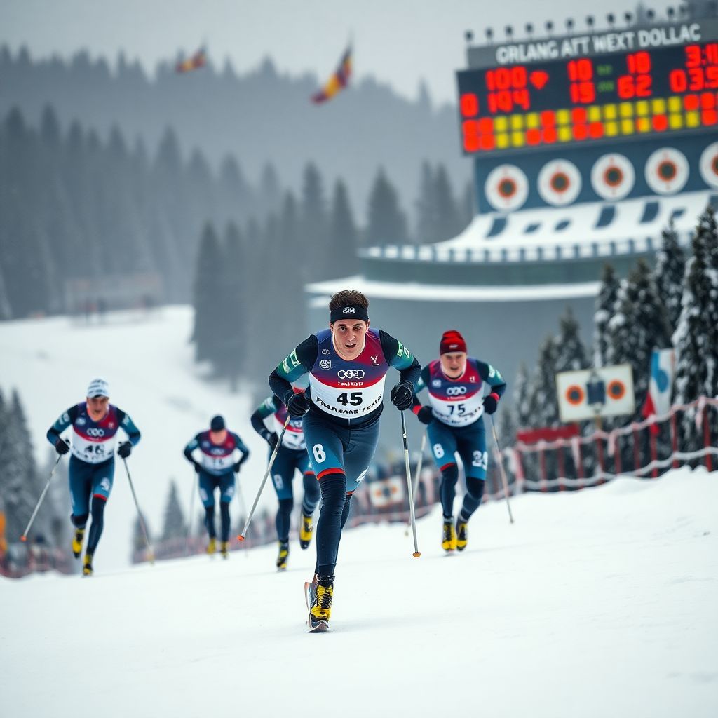 Джакомель выигрывает гонку преследования в Оберхофе на Кубке мира по биатлону