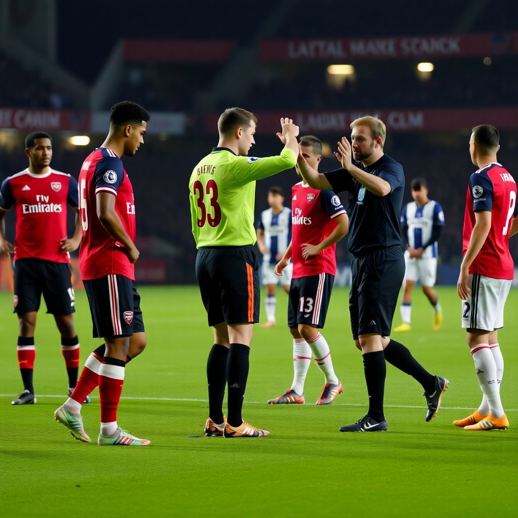 Арсенал затянул возобновление игры с Брайтоном на 30 минут по данным opta